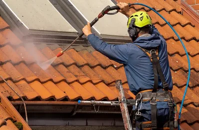 Démoussage et hydrofuge de toiture à Venasque